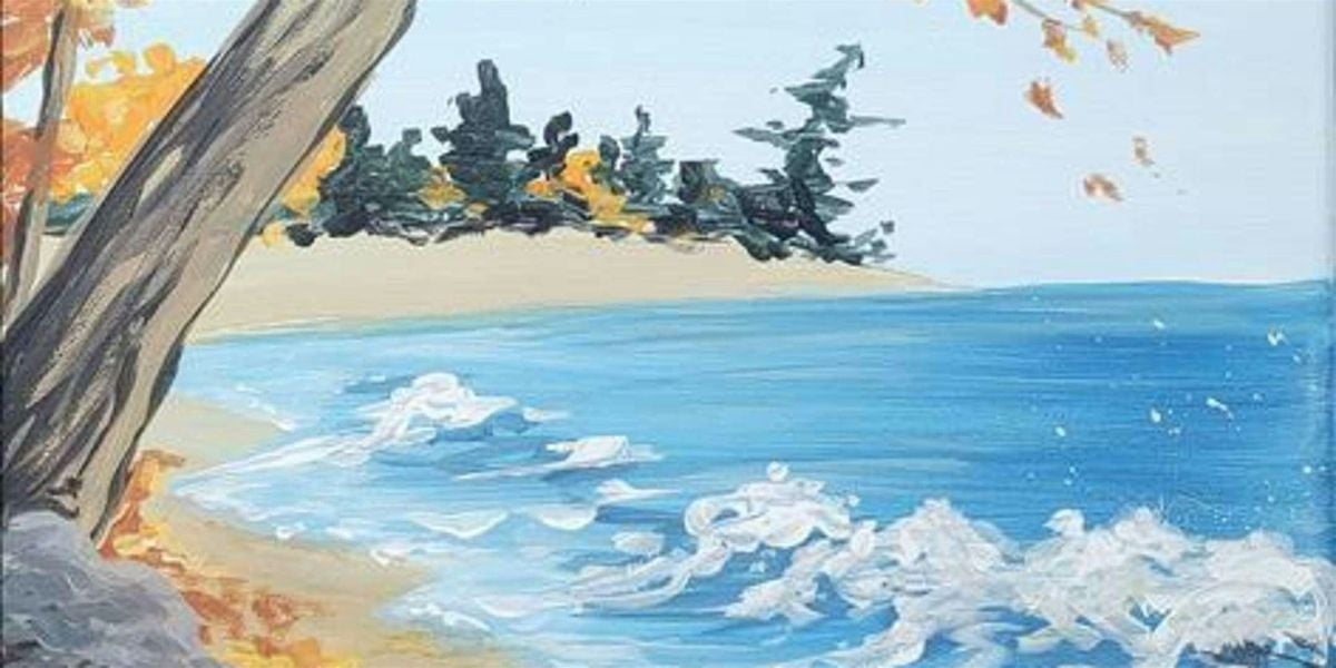 Fall Coastal Scene - Paint and Sip by Classpop!™, 2 August | Event in San Antonio | AllEvents