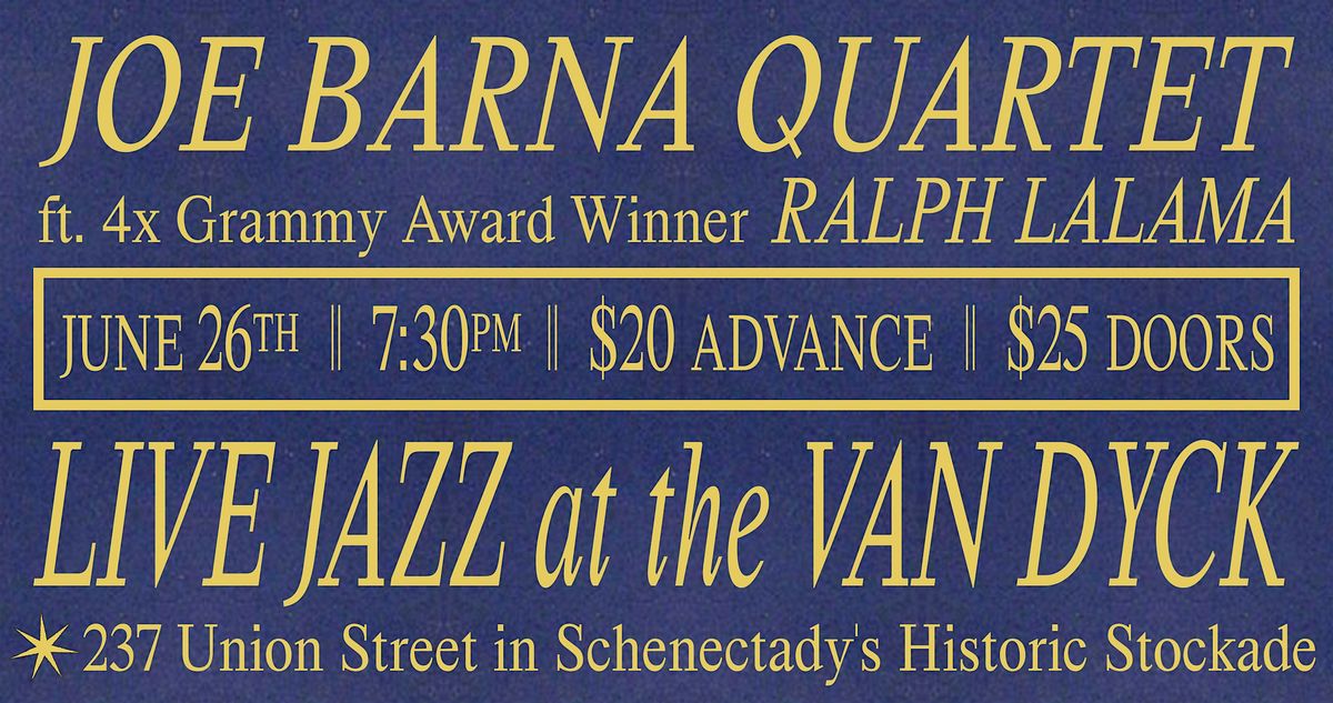 Joe Barna Quartet ft. Ralph Lalama, 26 June | Event in Schenectady | AllEvents