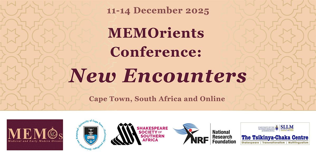 MEMOS: New Encounters Conference, 11 December | Event in Cape Town | AllEvents