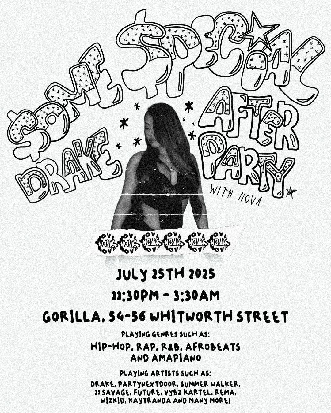 SOME SPECIAL DRAKE AFTER PARTY presented by NOVA, 25 July | Event in Manchester | AllEvents