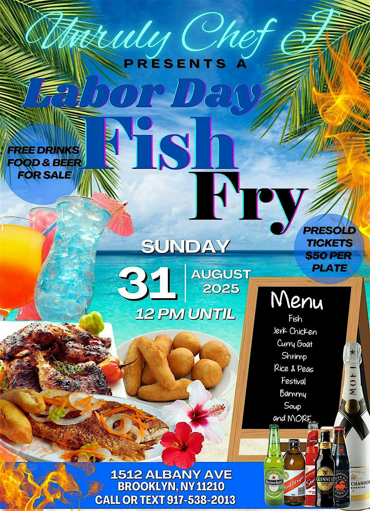Unruly Chef J Labor Day Fish Fry, 31 August | Event in Brooklyn | AllEvents