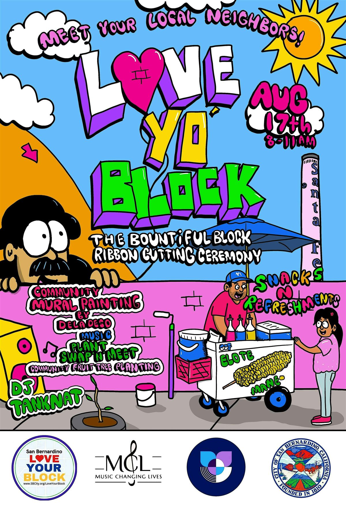 The Bountiful Block Ribbon Cutting - A Love Your Block Project, 17 August | Event in San Bernardino | AllEvents