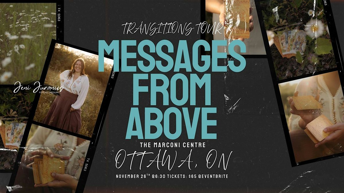 Transitions Tour: Messages from Above with Medium  Jeni Juranics OTTAWA, 26 November | Event in Ottawa | AllEvents