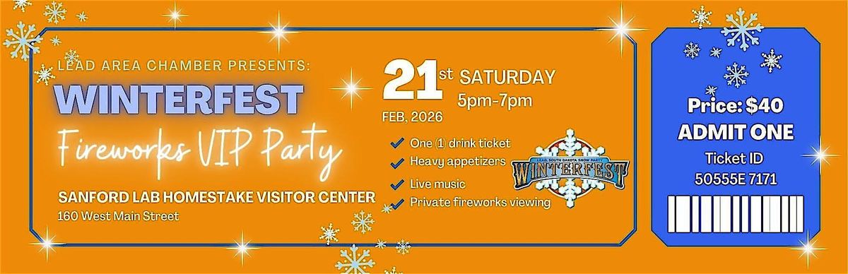 2026 Winterfest VIP Fireworks Party & Songwriter Collaboration, 21 February | Event in Lead | AllEvents