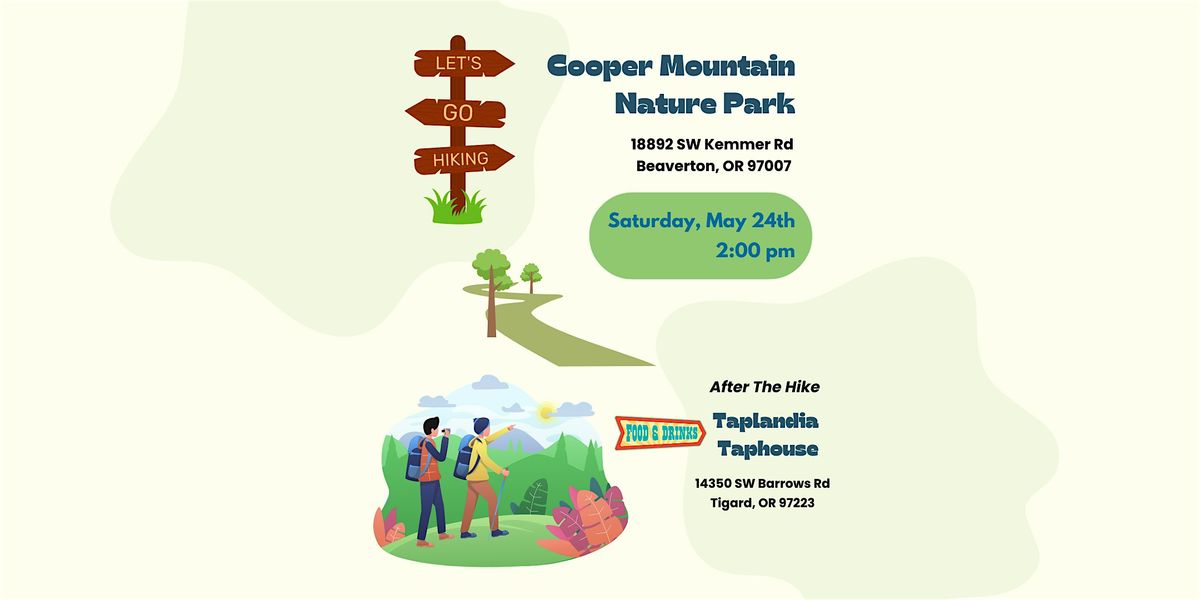 Hike and Food/Drinks at Cooper Mountain Nature Park and Taplandia Taphouse, 24 May | Event in Beaverton | AllEvents