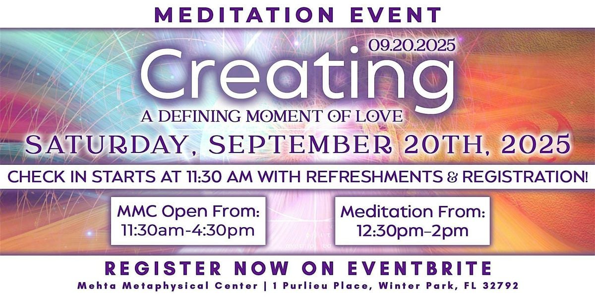 Creating A Defining Moment of Love, 20 September | Event in Winter Park | AllEvents