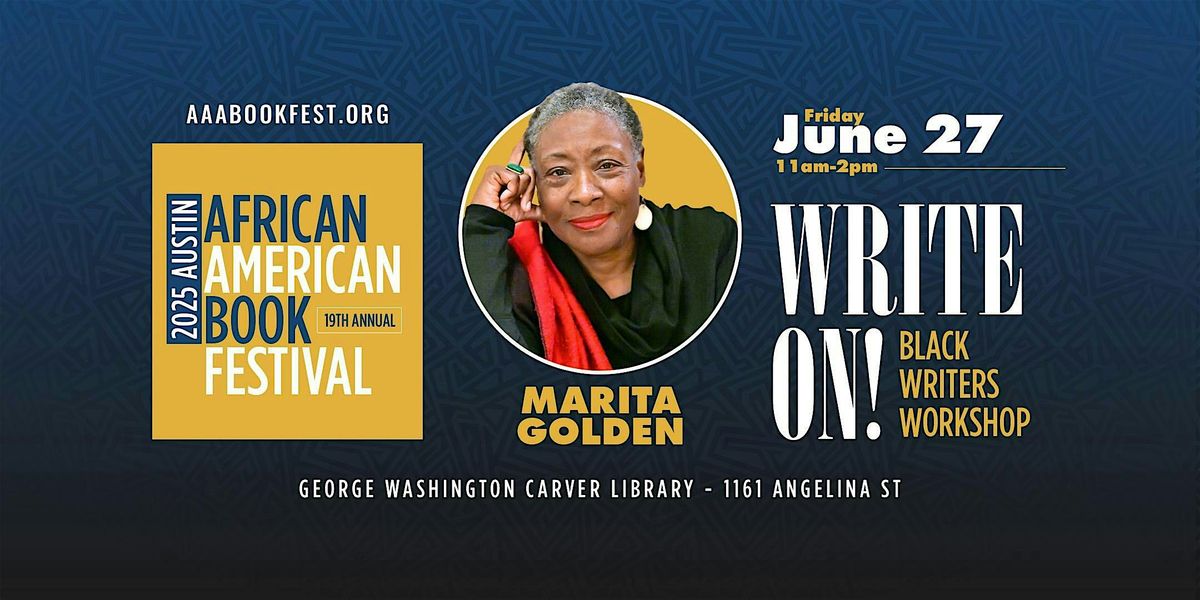 Write on! AAABF Black Writers Workshop, 27 June | Event in Austin | AllEvents