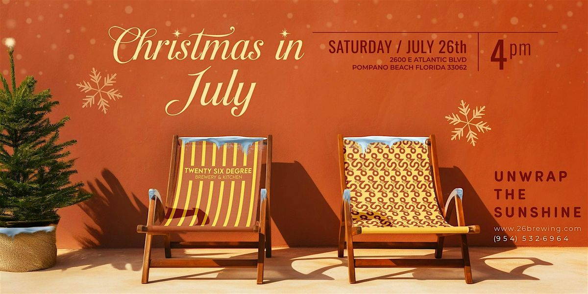 Christmas in July at 26° Brewery and Kitchen, 26 July | Event in Pompano Beach | AllEvents