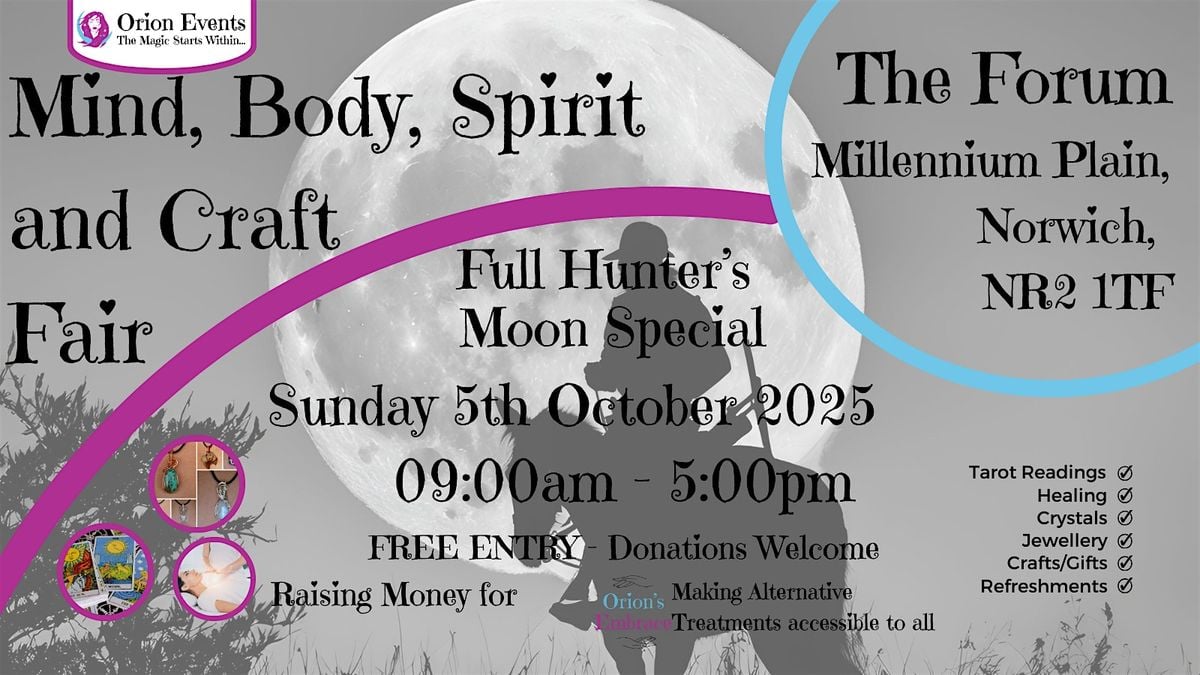 Mind Body Spirit Fair - The Forum, 5 October | Event in Norwich | AllEvents