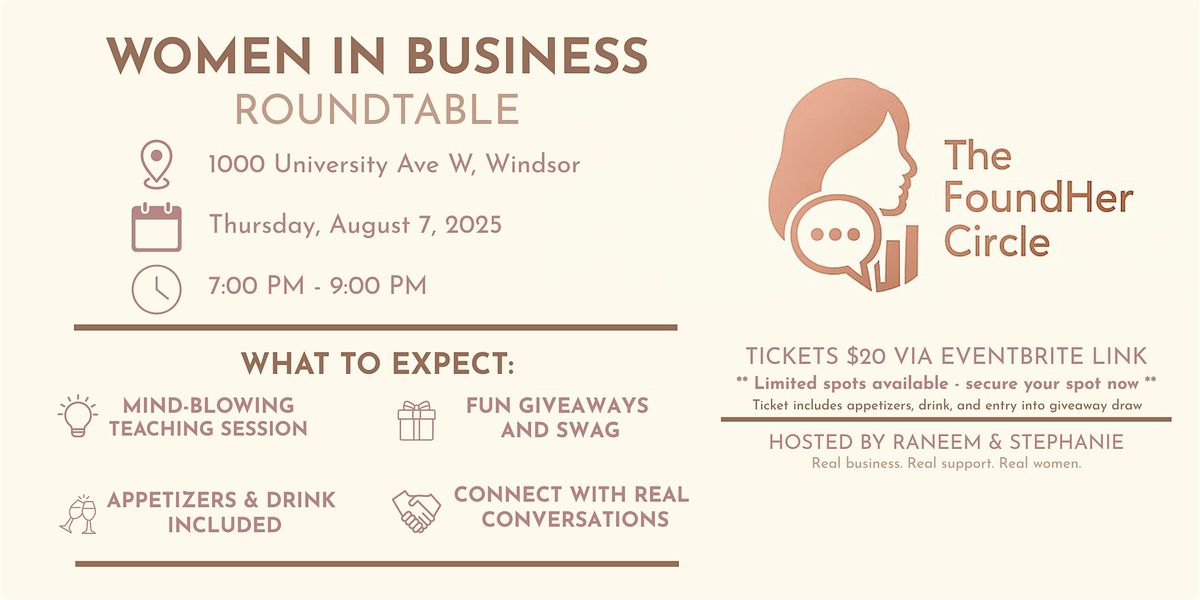 FoundHer Circle, 27 November | Event in Windsor | AllEvents