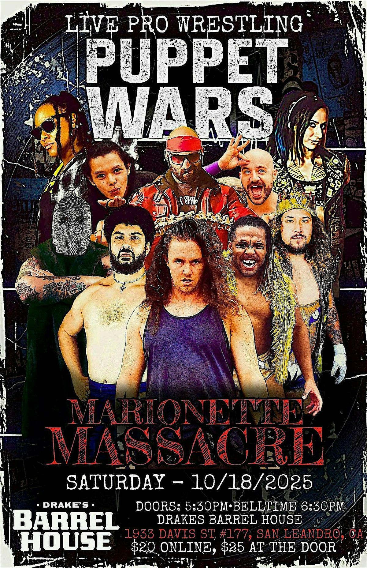 Puppet Wars Marionette Massacre 10/18, 18 October | Event in San Leandro | AllEvents