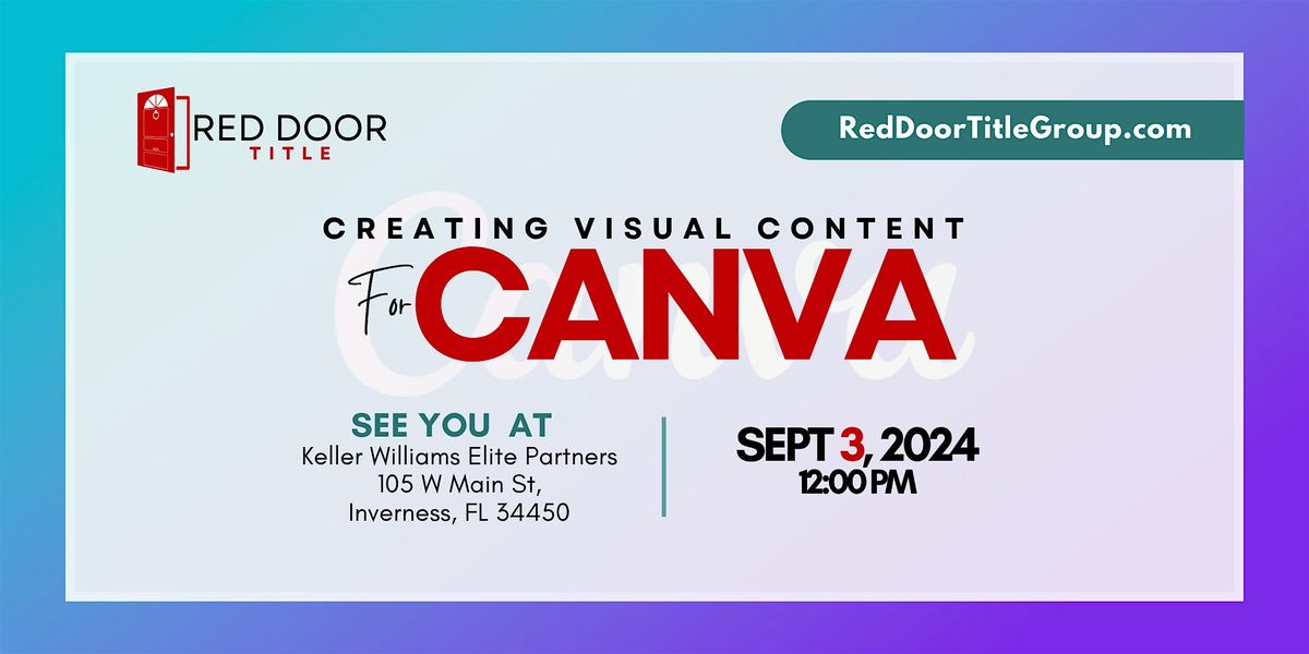 Creating Visual Content for CANVA, 3 September | Event in Inverness | AllEvents