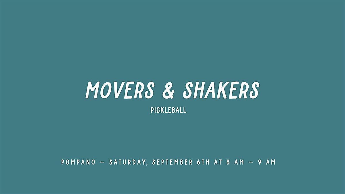 Movers & Shakers | Pickleball, 6 September | Event in Sarasota | AllEvents
