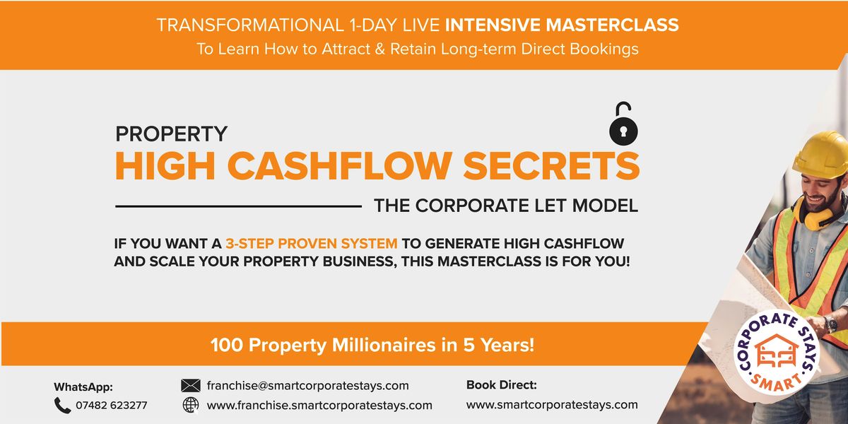 The 7-Figure Corporate Let Cash Flow System -1 Day Masterclass - Birmingham, 11 April | Event in Birmingham