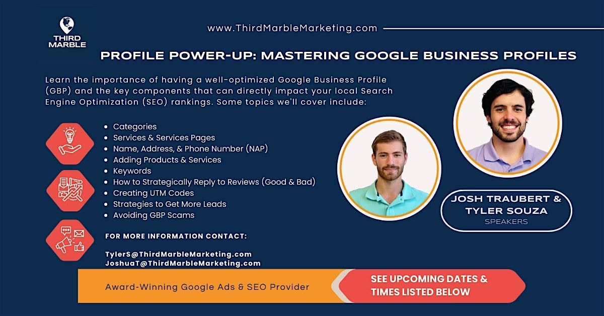 Profile Power-Up: Mastering Google Business Profiles, 20 January | Event in Richmond | AllEvents