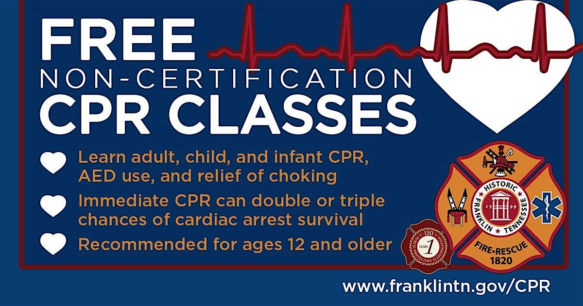 Community CPR (non-certification), 4 October | Event in Franklin | AllEvents