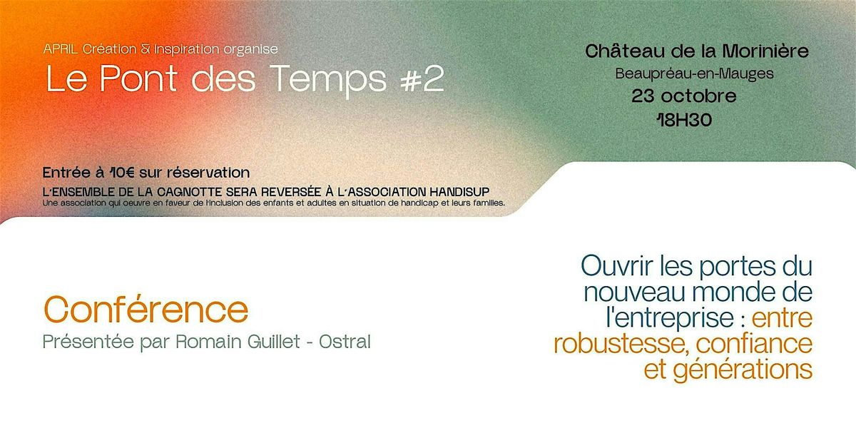 Le Pont des Temps, 23 October | Event in Beaupréau-en-Mauges | AllEvents