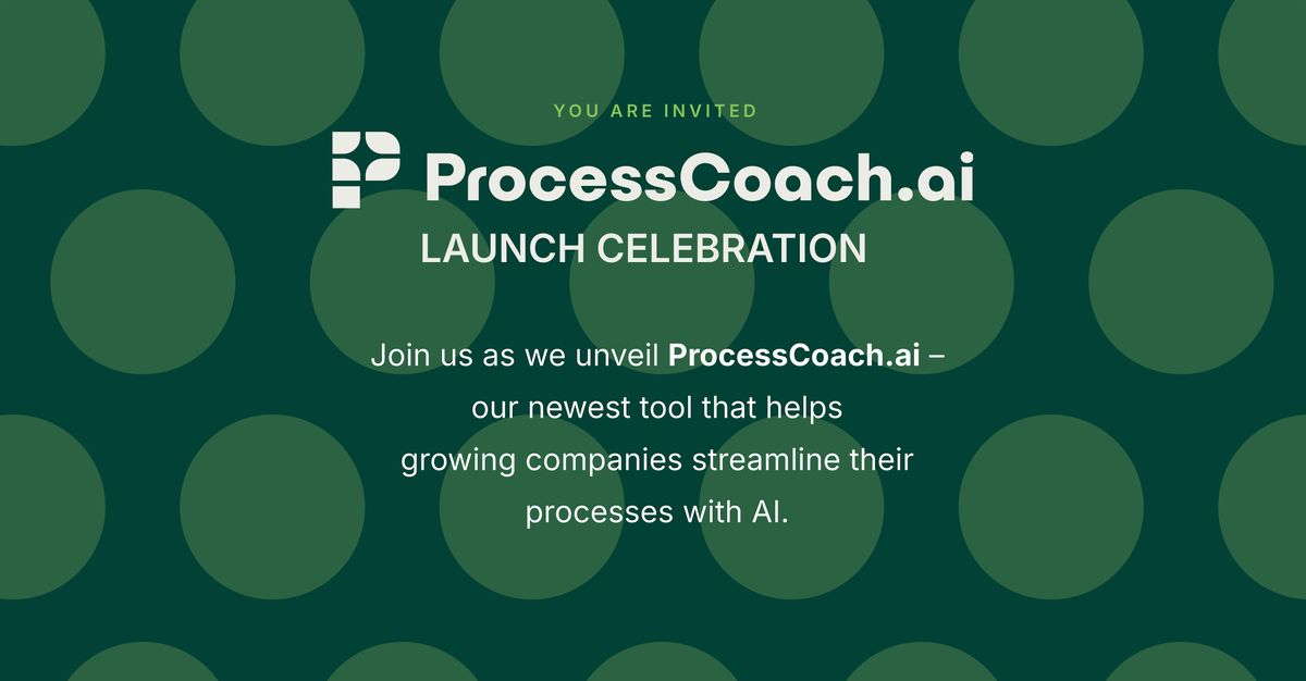 ProcessCoach.ai Launch Celebration, 11 September | Event in Fishers | AllEvents