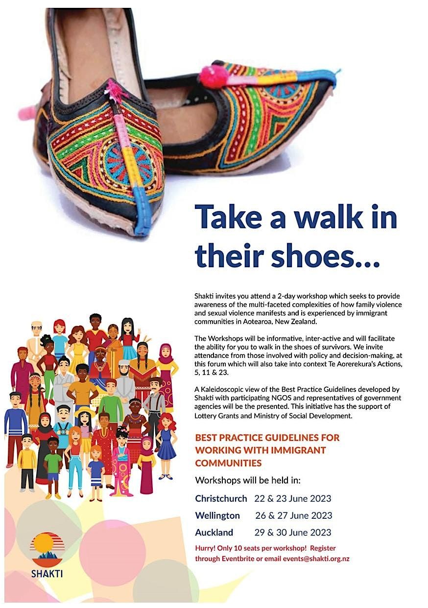 Take A Walk In Their Shoes (Best Practice Guidelines Workshop), 29 September | Event in Auckland | AllEvents