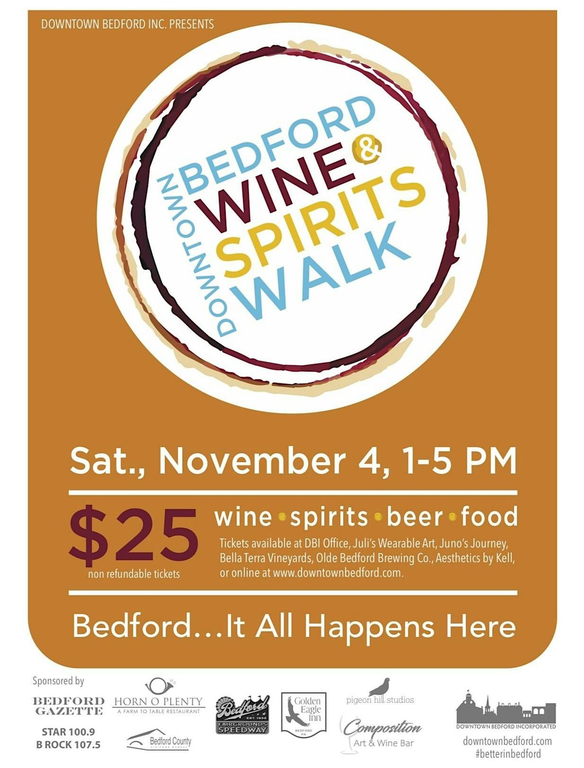 Fall  Wine & Spirits Walk, 1 November | Event in Bedford | AllEvents