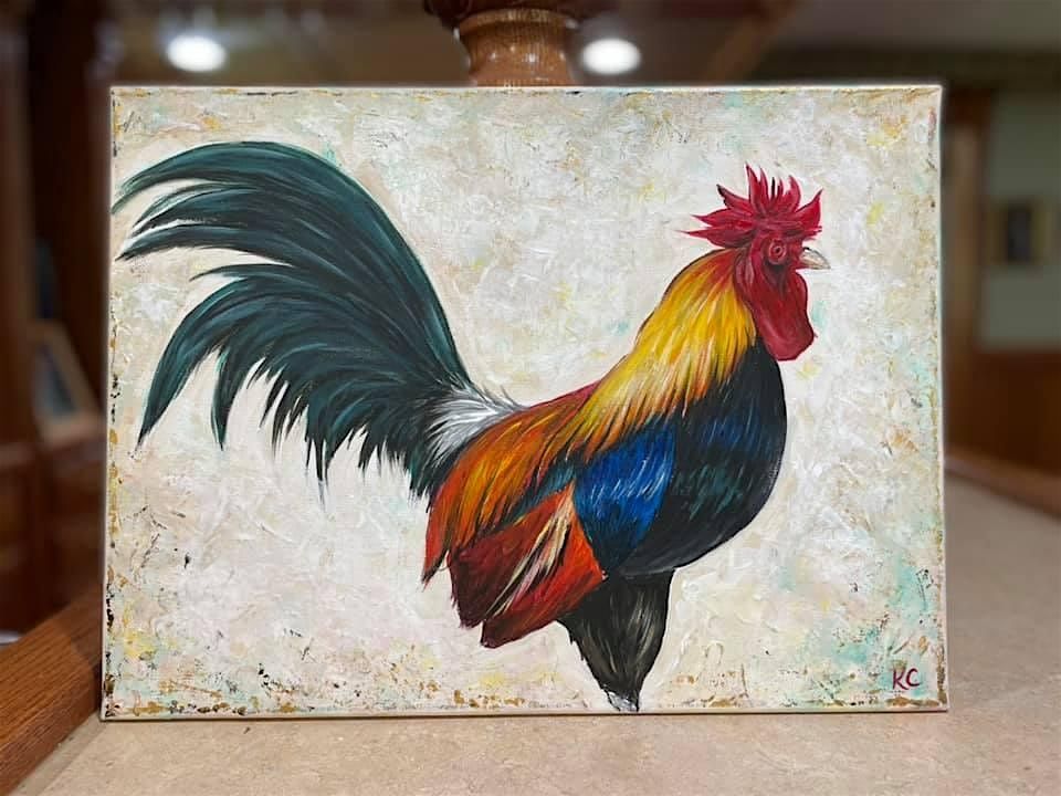 Rooster Paint Class @ Plum Creek $40, 31 August | Event in Paola | AllEvents
