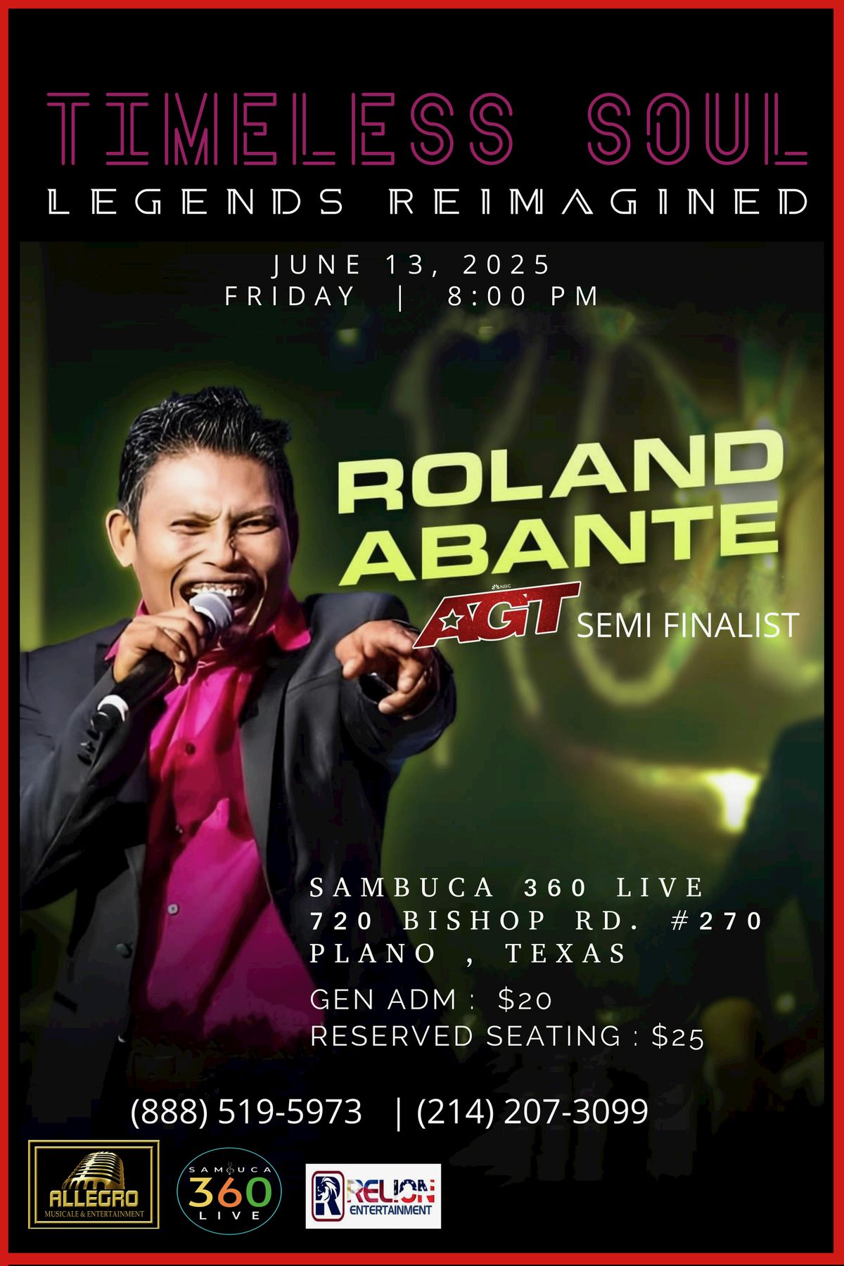 Timeless Soul- The Legends Reimagined - , PLANO TX, 13 June | Event in Plano | AllEvents