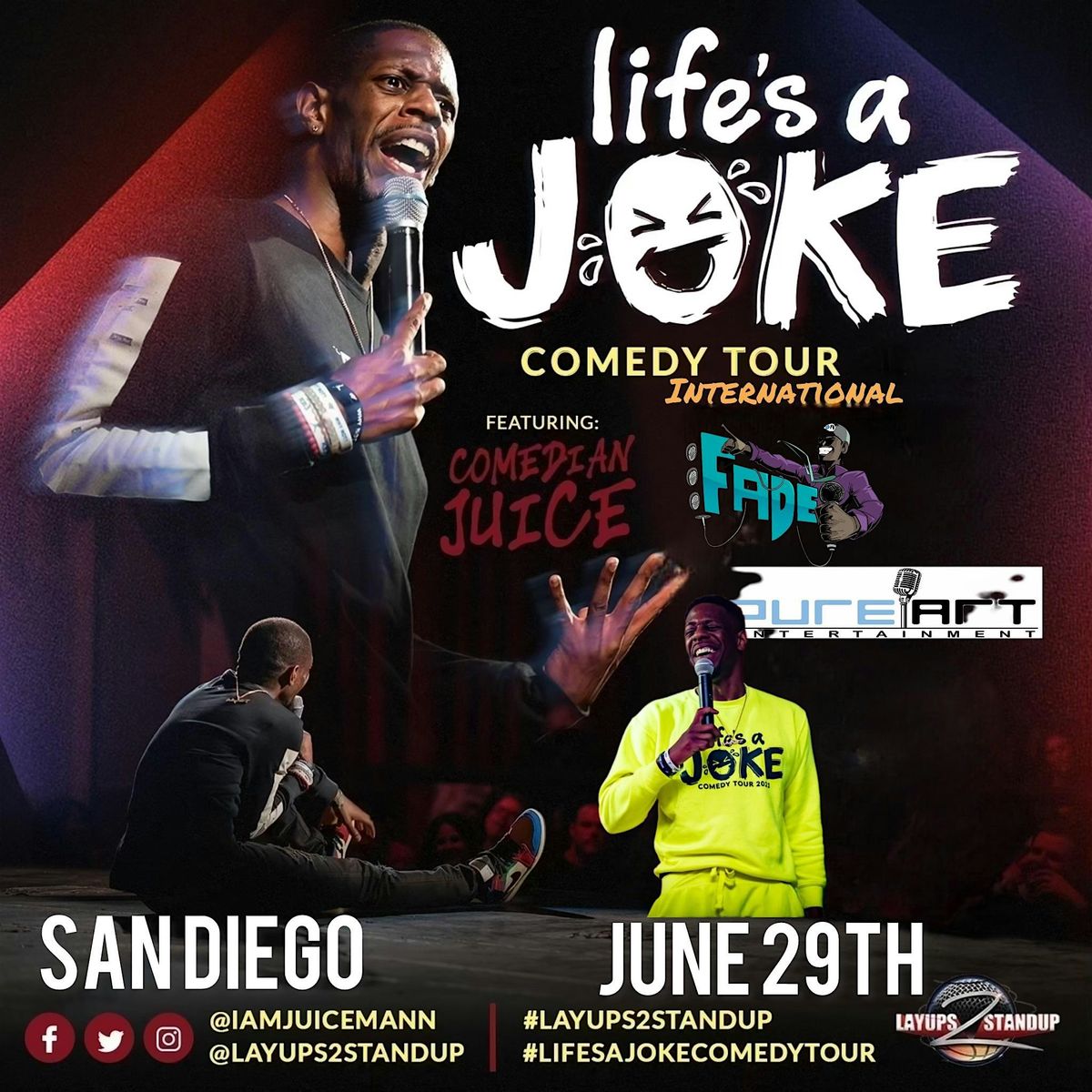 “PB & J: A Comedy Show Takeover”, 29 June | Event in San Diego | AllEvents