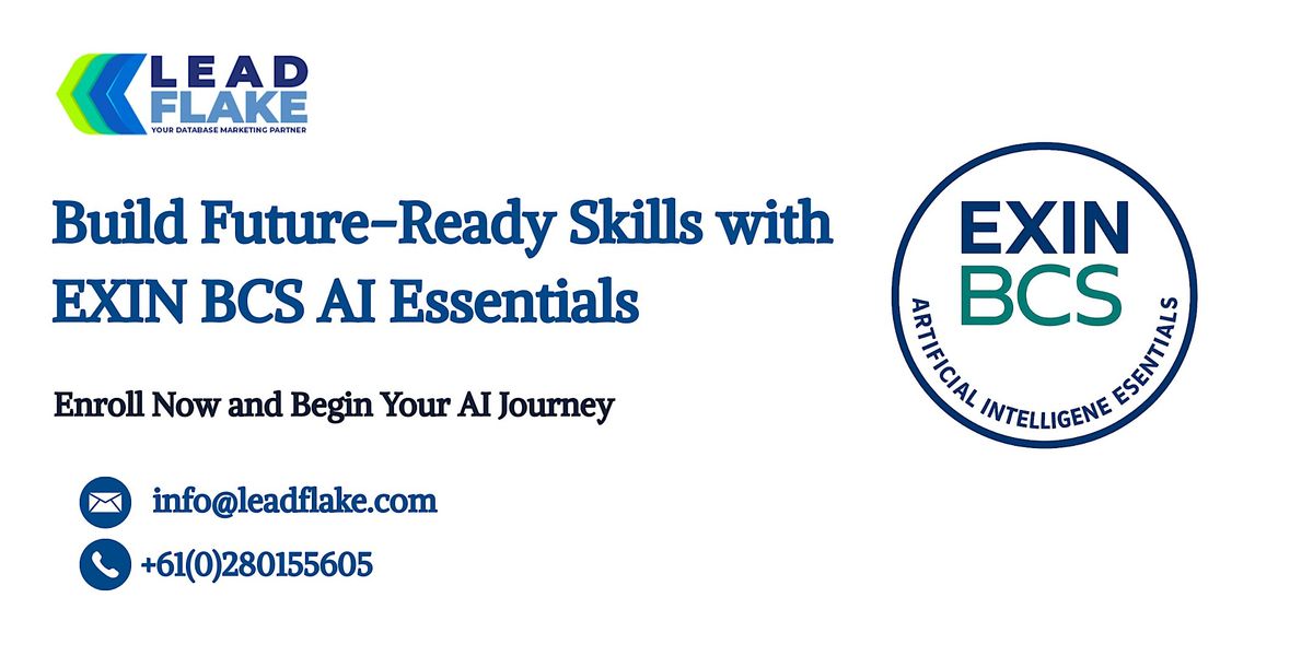 EXIN BCS Artificial Intelligence Essentials Training in Wellington, 29 July | Event in Wellington | AllEvents