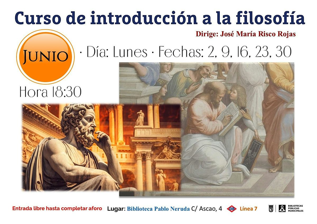 Curso de introducción a la filosofía, 30 June | Event in Madrid | AllEvents