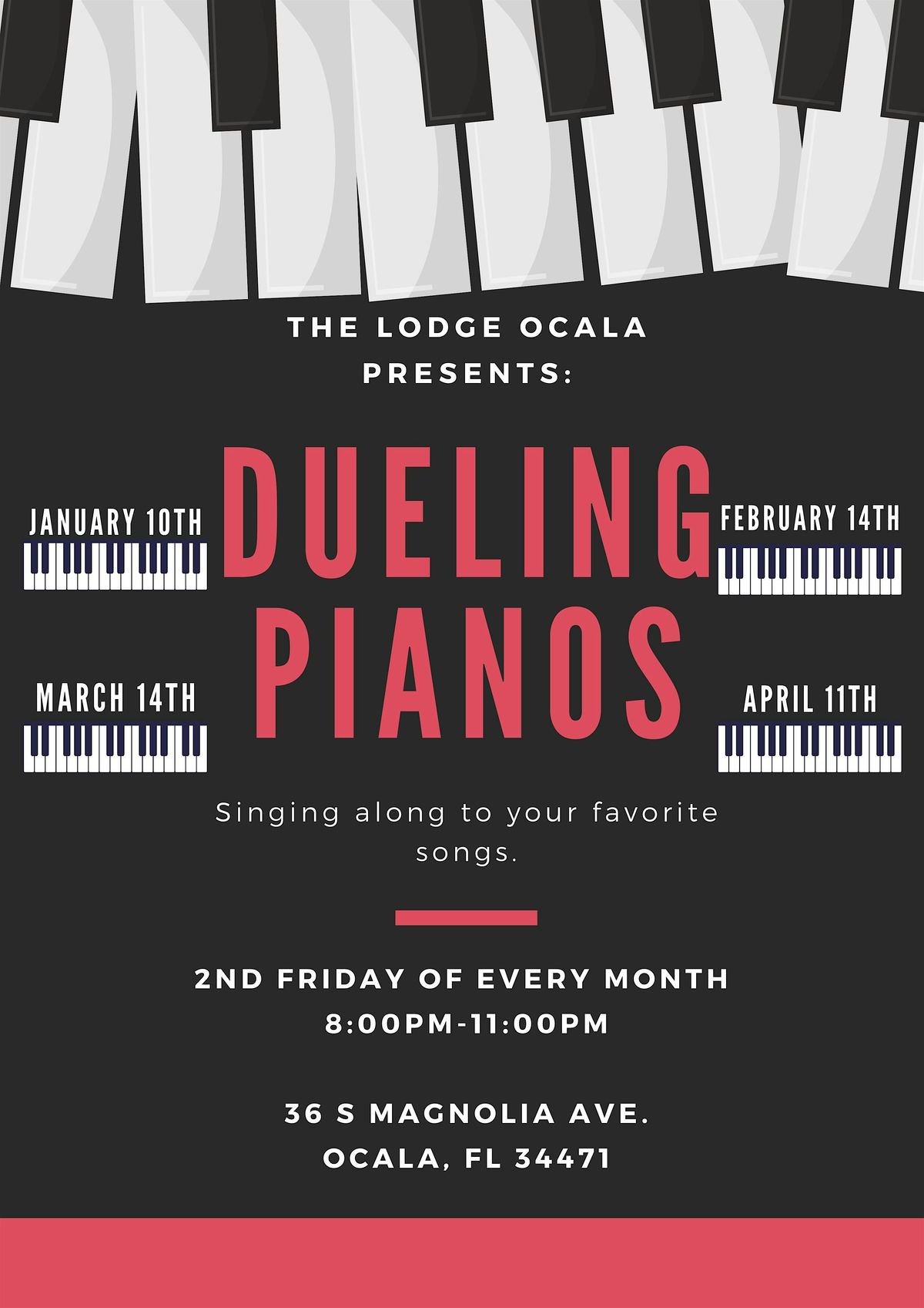 Dueling Pianos at The Lodge Ocala Pub and Eatery. | Event in Ocala | AllEvents