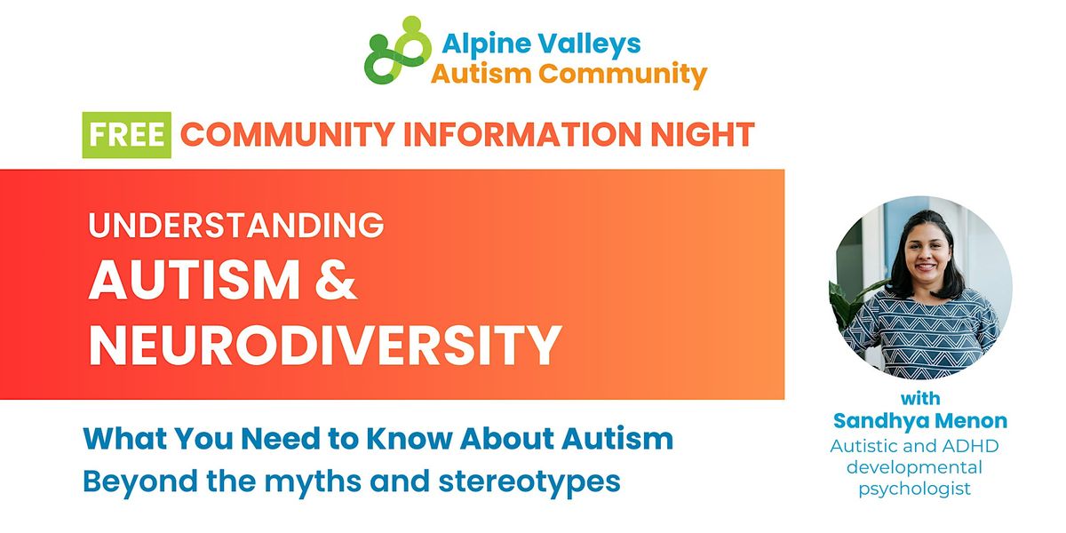 Understanding Autism and Neurodiversity - Community Information Night, 26 May | Event in Myrtleford | AllEvents