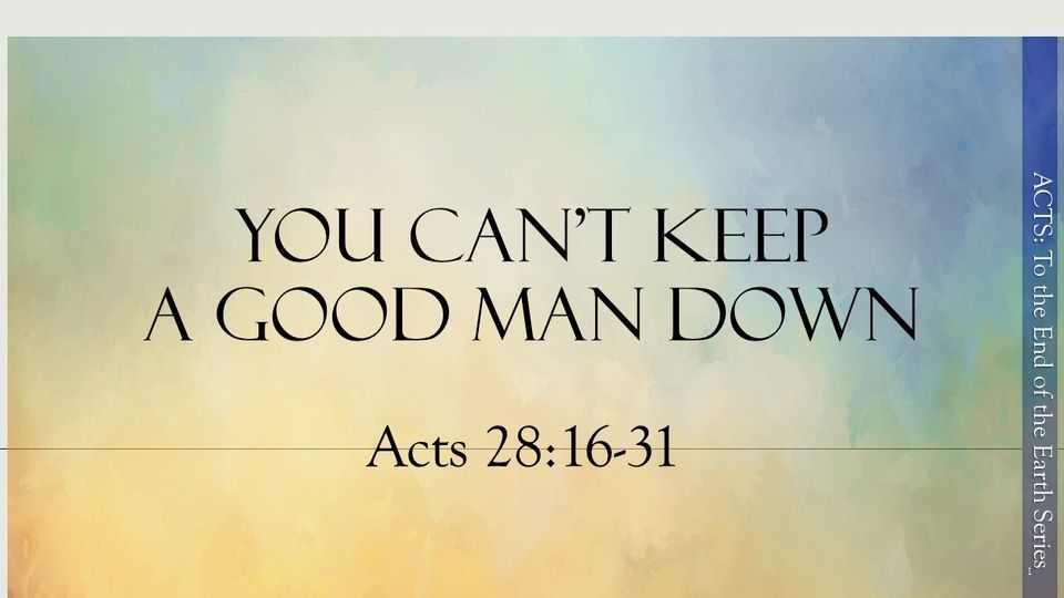 You Cant Keep A Good Man Down, First Baptist Church of Crowville