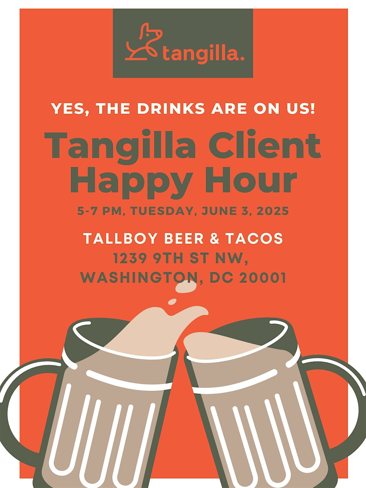 Tangilla Client Happy Hour at Tallboy Beer & Tacos!, 3 June | Event in Washington | AllEvents