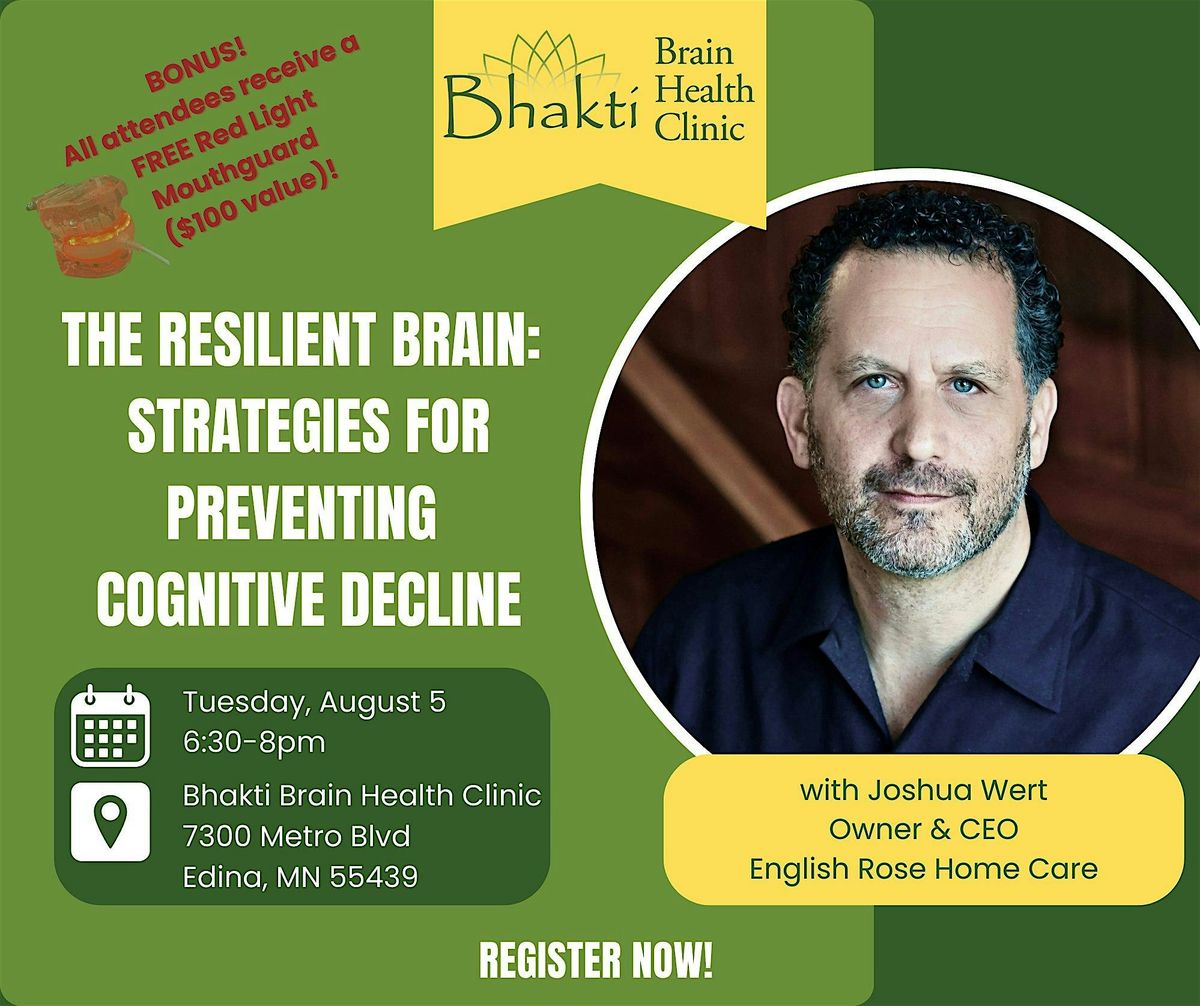 The Resilient Brain:  Strategies for Preventing Cognitive Decline, 5 August | Event in Edina | AllEvents