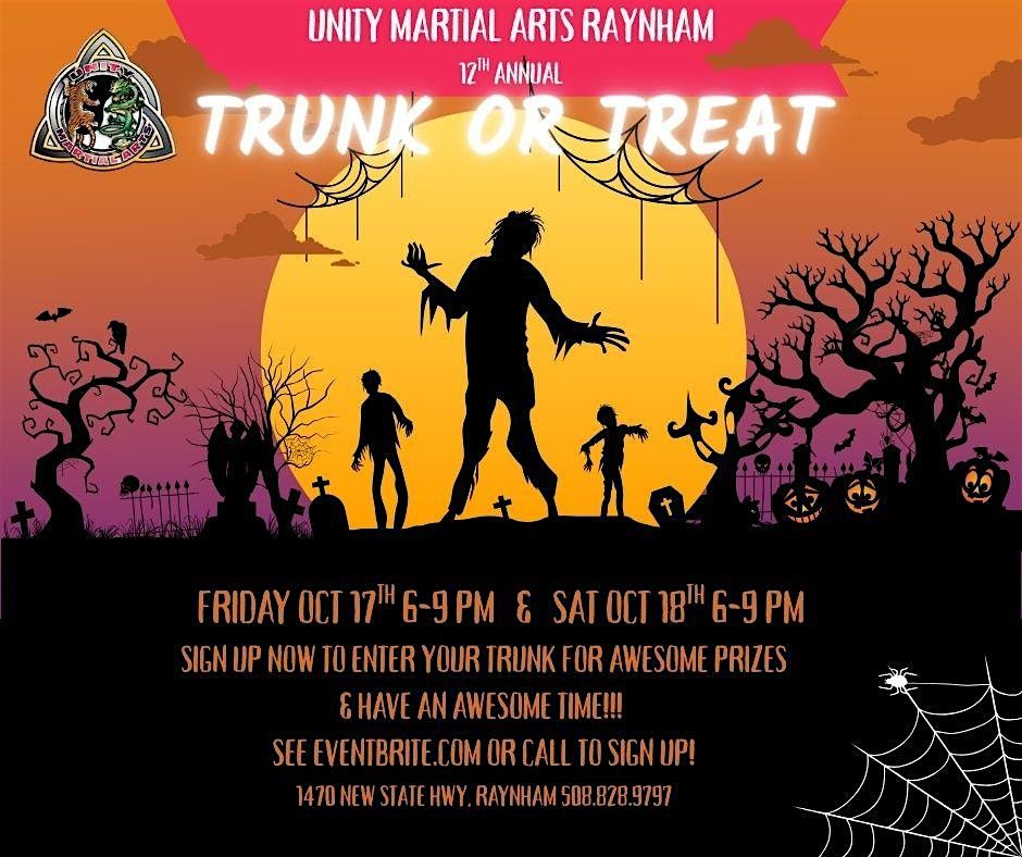 UNITY MARTIAL ARTS TRUNK OR TREAT!!, 17 October | Event in Raynham | AllEvents