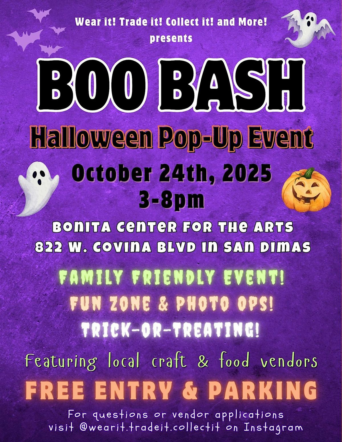 Boo Bash, 24 October | Event in San Dimas | AllEvents