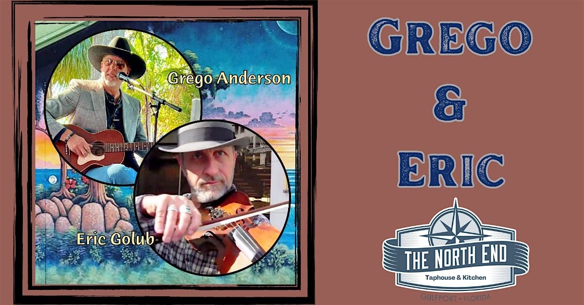 Grego Anderson with Eric Golub, 29 August | Event in Gulfport | AllEvents