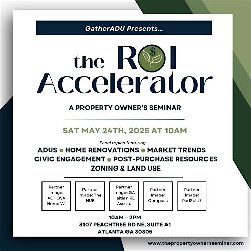 THE ROI ACCELERATOR: A Property Owners Seminar, 24 May | Event in Atlanta | AllEvents