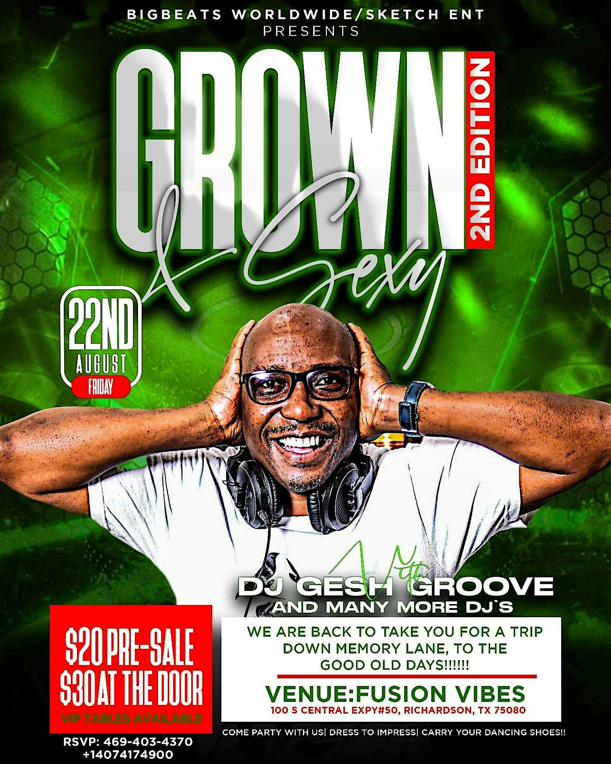 GROWN & SEXY 2ND EDITION, 22 August | Event in Richardson | AllEvents