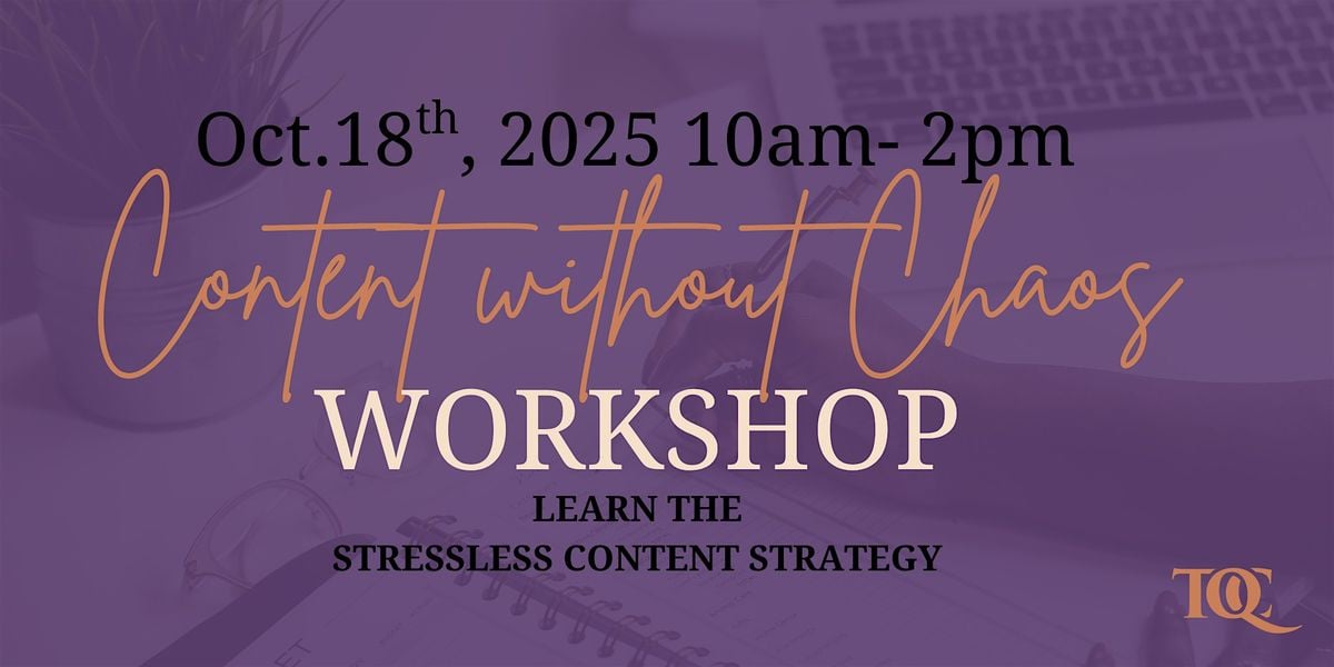 Content Without Chaos Workshop, 18 October | Event in Charlotte | AllEvents
