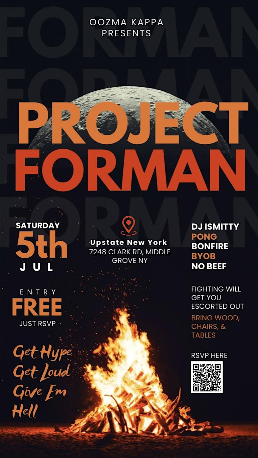 PROJECT FORMAN, 5 July | Event in Middle Grove | AllEvents