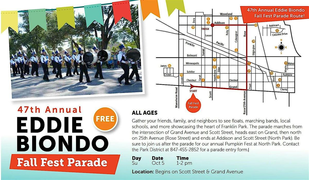 47th Annual Eddie Biondo Fall Fest Parade, 5 October | Event in Franklin Park | AllEvents