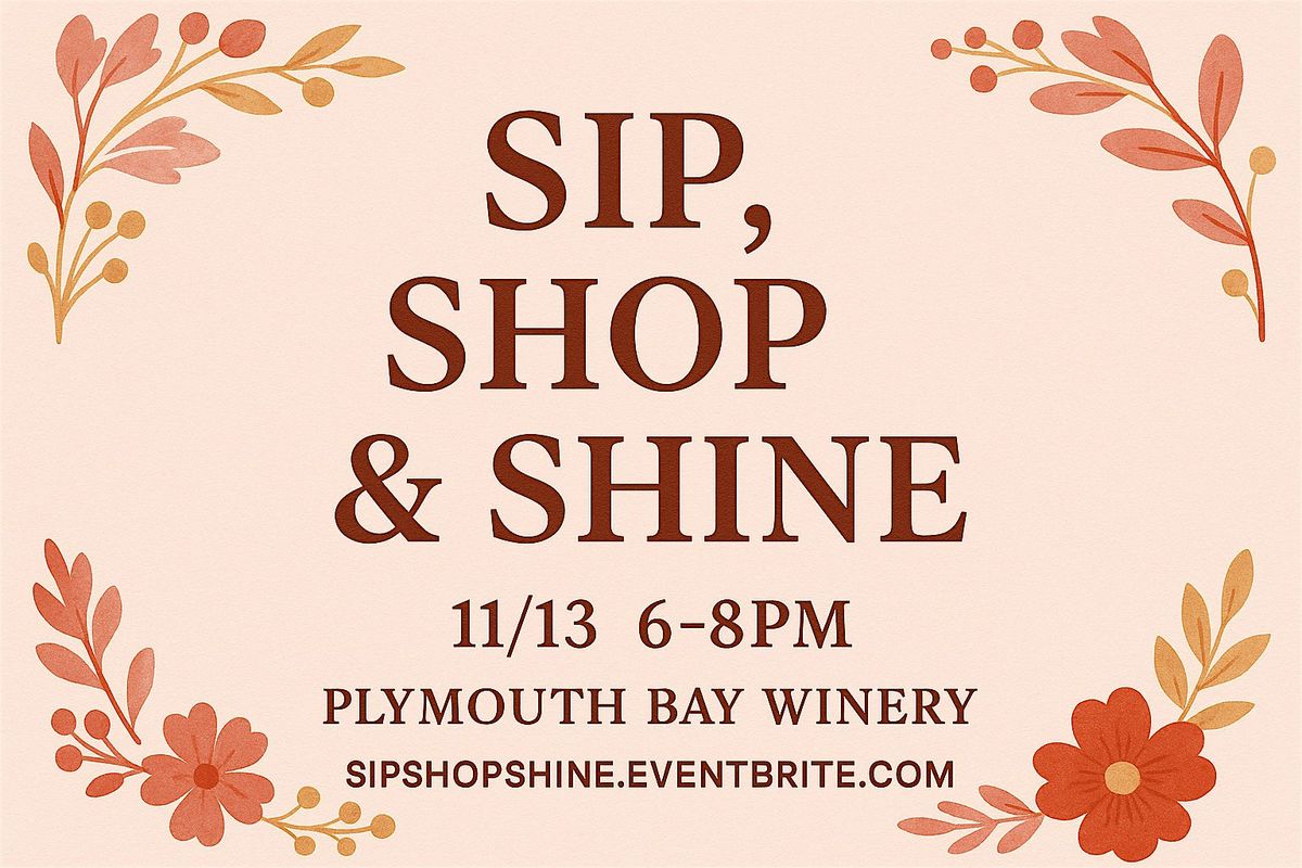 Sip, Shop and Shine, 13 November | Event in Plymouth | AllEvents