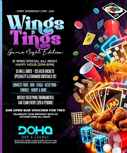 Wings & Tings: Where Flavor Meets Fun! | Event in Queens | AllEvents