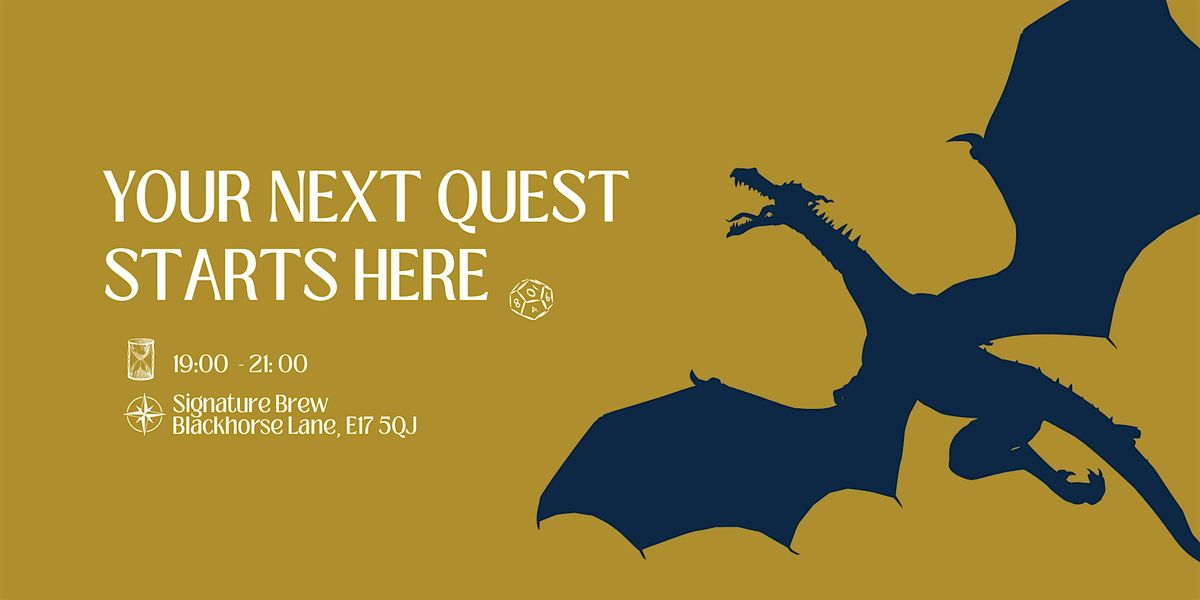 Quest Collective D&D Open Table  Night - 13th of  August | Event in London | AllEvents