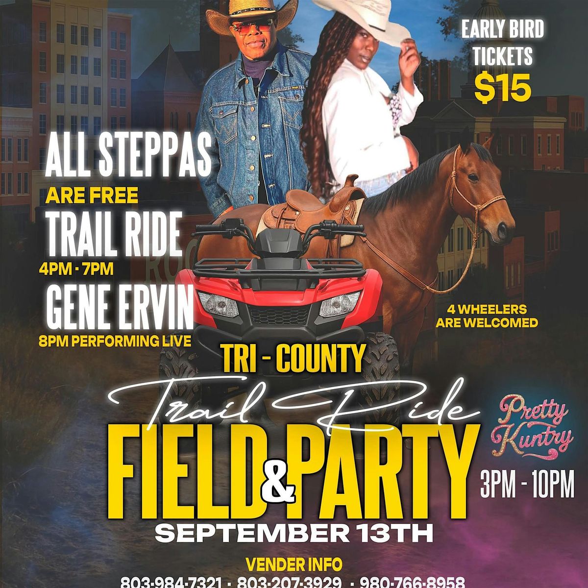 TRIK COUNTY TRAILRIDE & FIELD PARTY, 13 September | Event in Rock Hill | AllEvents