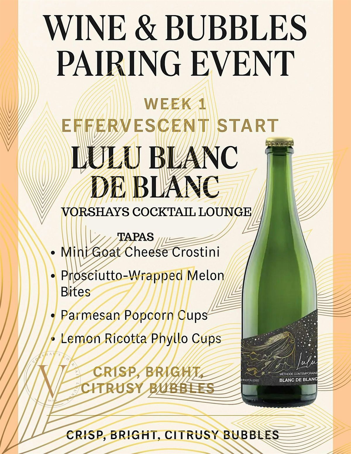 Wine & Bubbles Pairing Event Week 1, 5 August | Event in Wichita | AllEvents