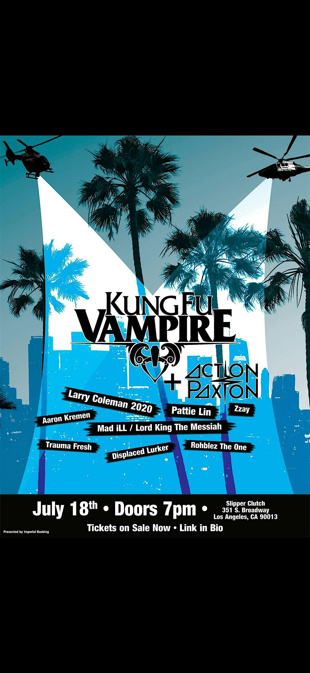 Kung Fu Vampire in DTLA at Slipper Clutch, 18 July | Event in Los Angeles | AllEvents