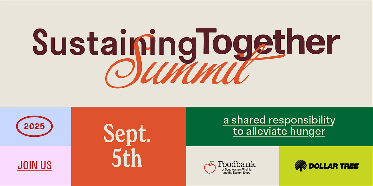 Sustaining Together Summit, 5 September | Event in Chesapeake | AllEvents