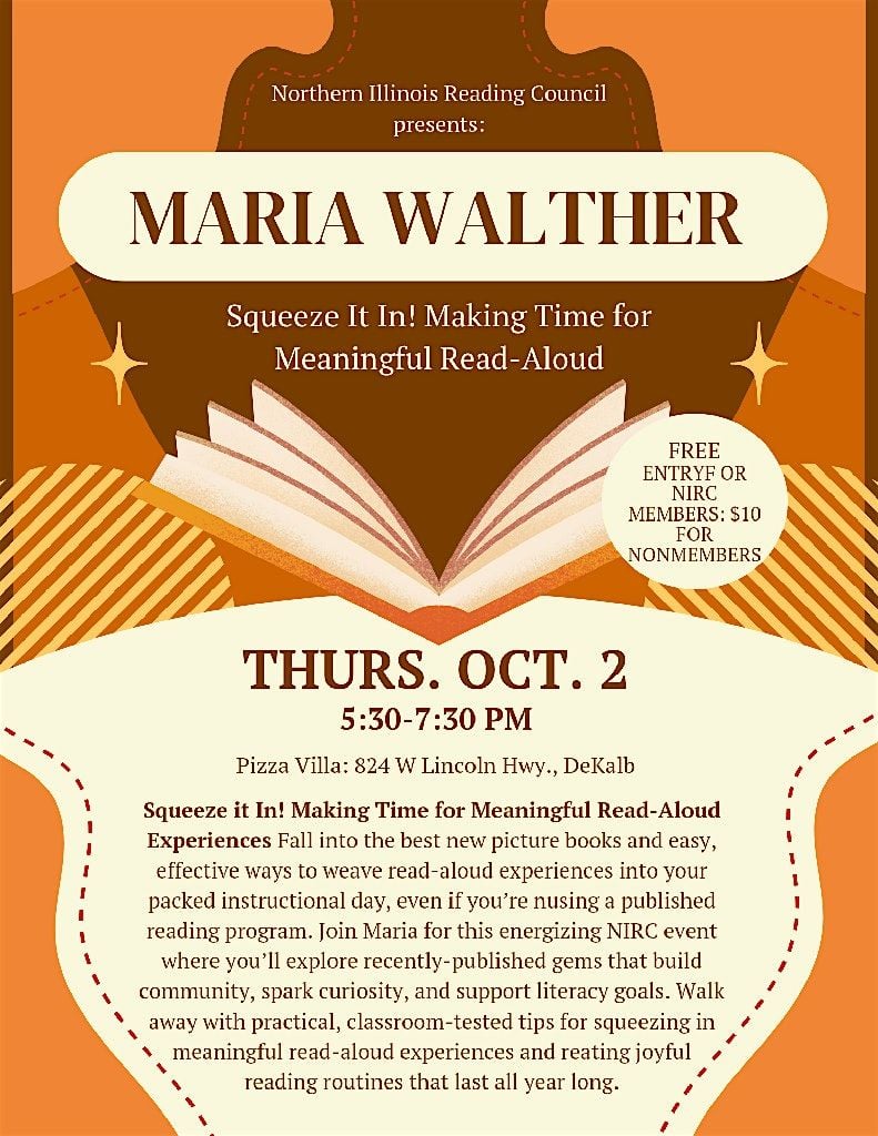 Squeeze It In! Making Time for Meaningful Read-Aloud Experiences, 2 October | Event in DeKalb | AllEvents